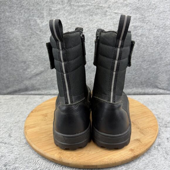 Harley-Davidson Boots Mens Size 9.5 Black Leather Biker Zip Strap D93762 main image 6